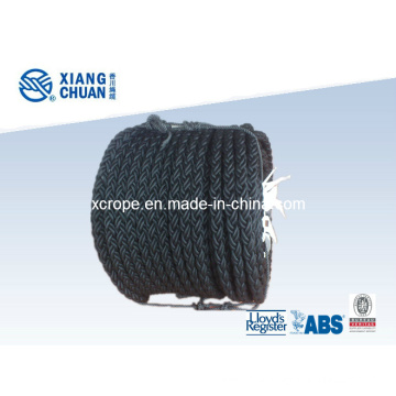 8 Strand Black Nylon Mooring Rope